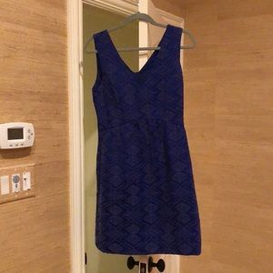 Anthropologie Maeve Blue/Purple Dress